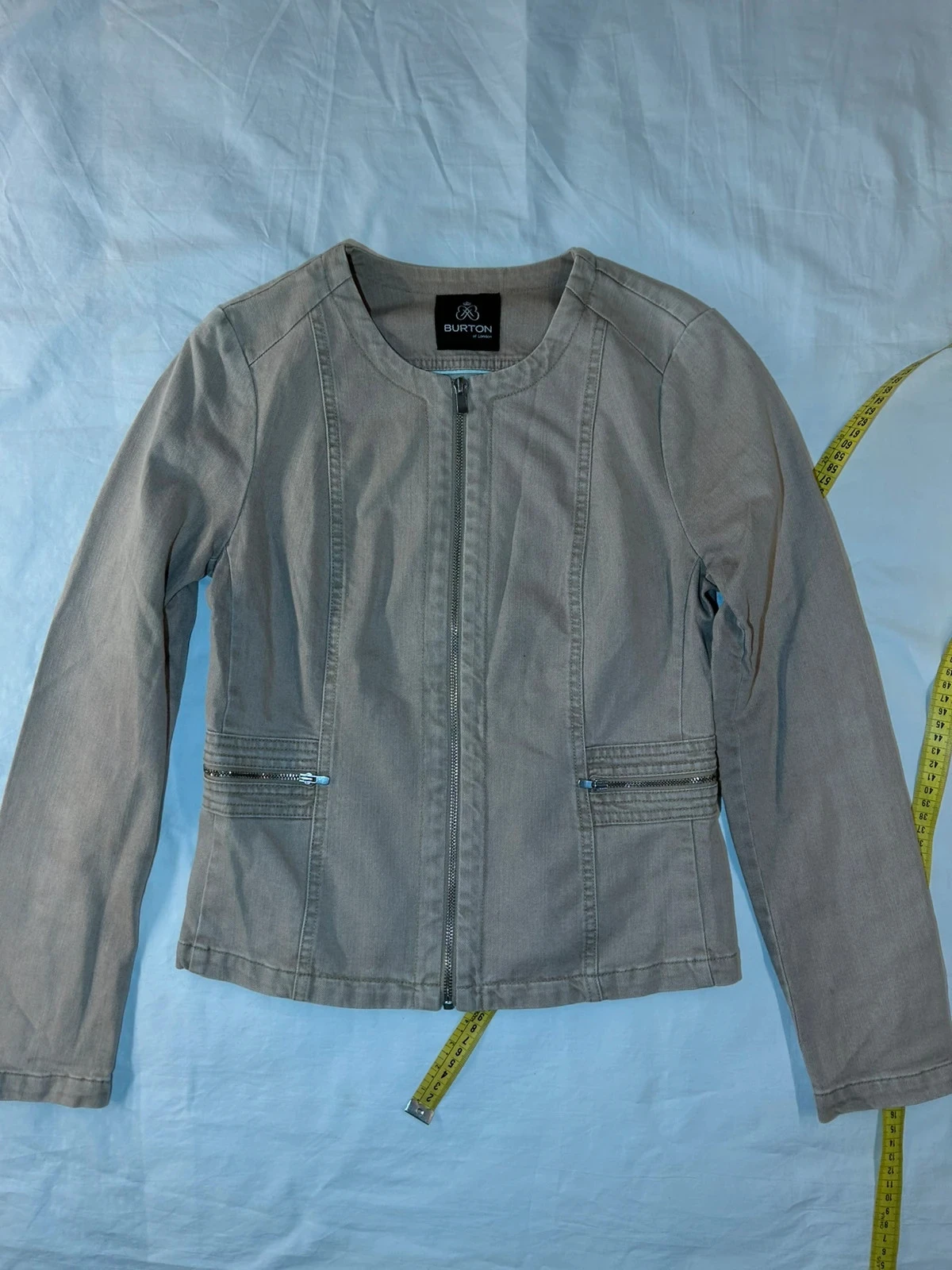 Veste en jean beige crème burton